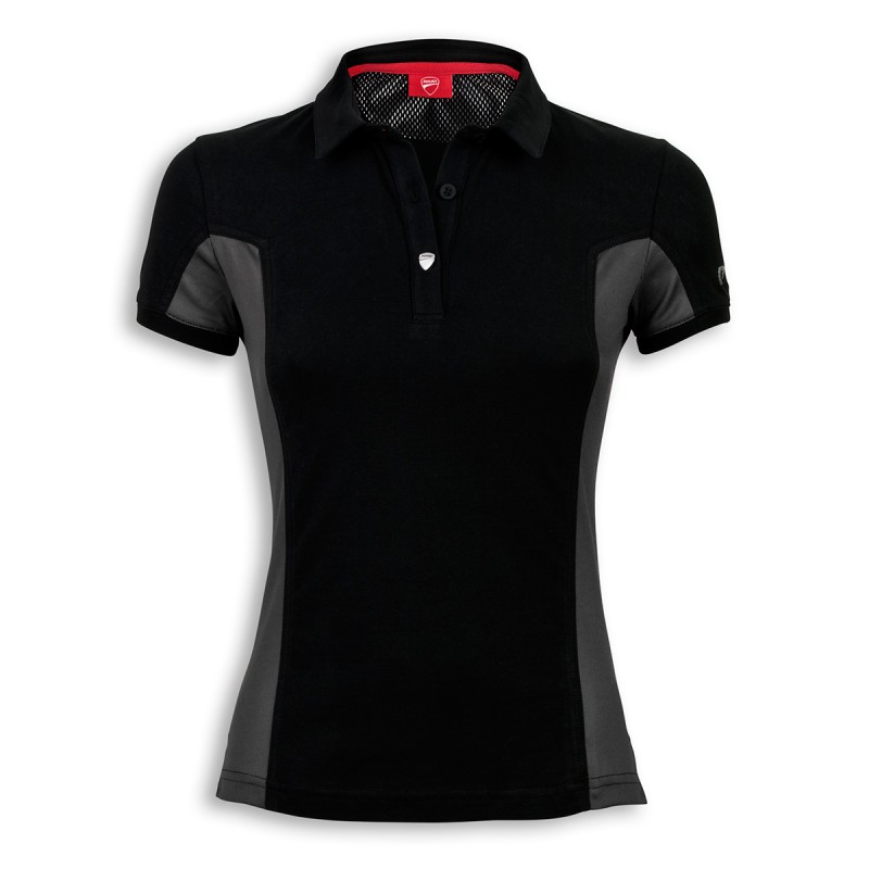 Bild von Ducati - Logo 13 Damen Kurzärmeliges Polo